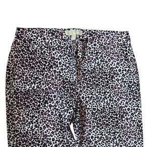 Michael Kors Leopard Print pants - Black and Pink